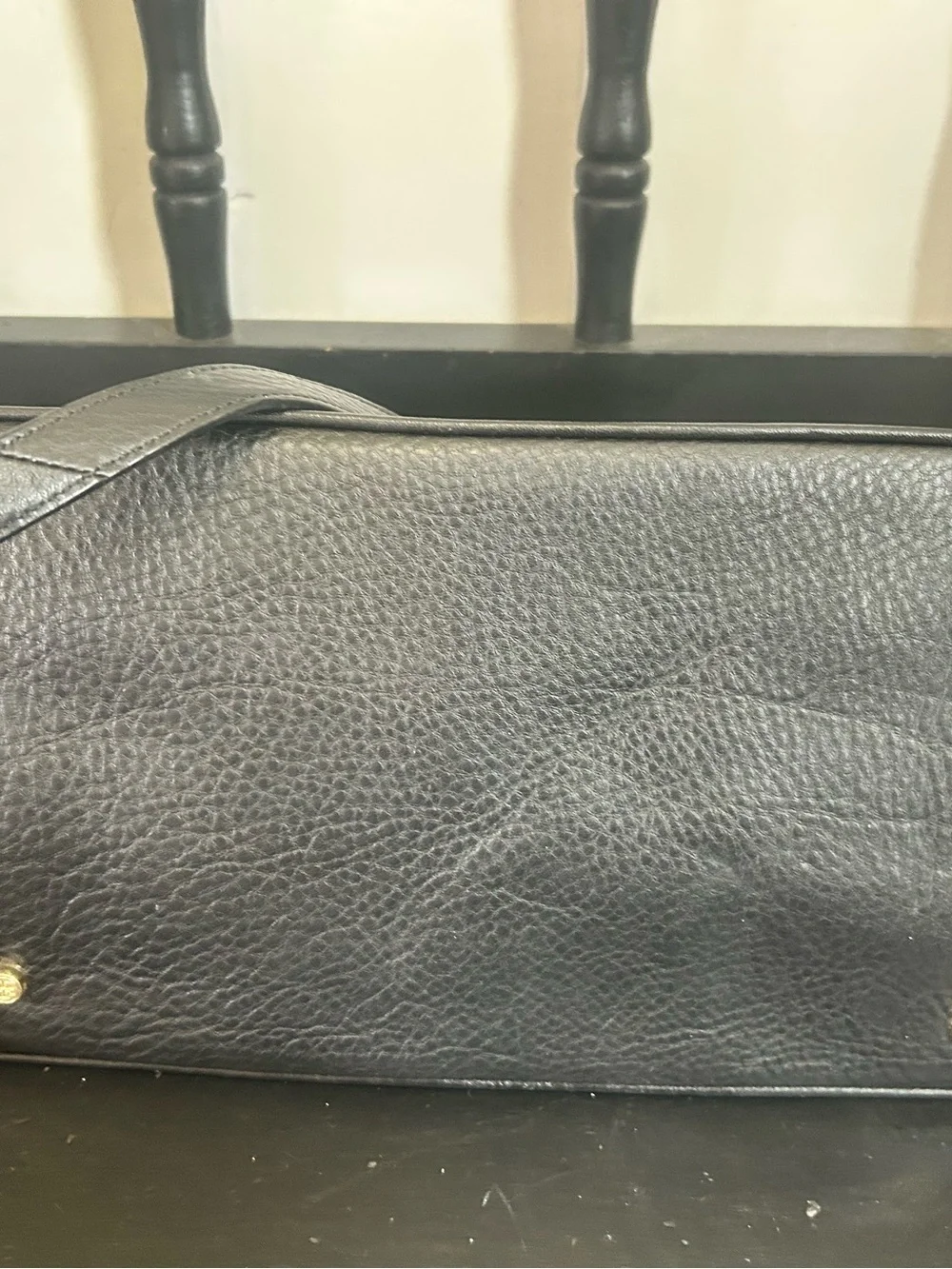 Tory Burch Black Pebbled Leather Satchel crossbody mint never used